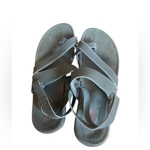 Merrell Green/Gray Strappy Sandals